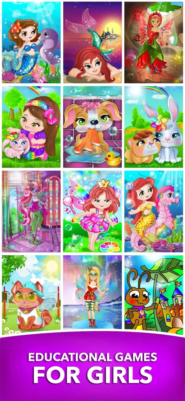 Princess Fairy Puzzle for Kids screenshot 3