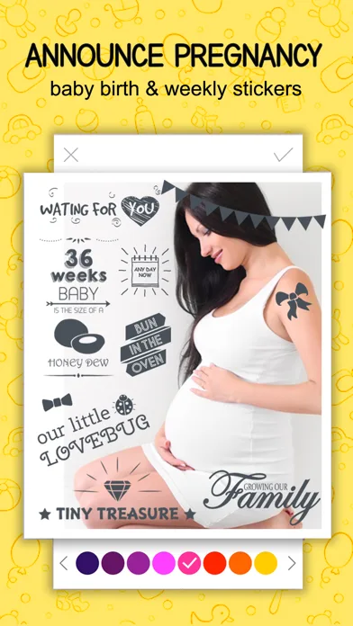 Pregnancy announcement -Giggly screenshot 2