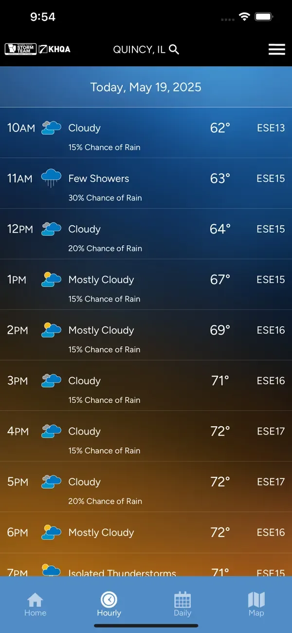 KHQA Weather screenshot 2