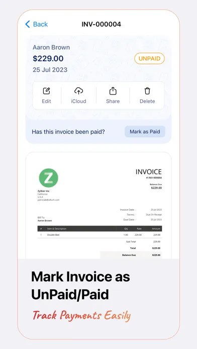 Invoice Generator - Zoho screenshot 2