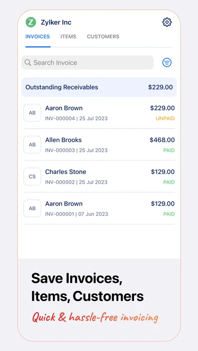Invoice Generator - Zoho screenshot 3