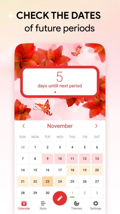Cycle Tracker: Period Calendar screenshot 1