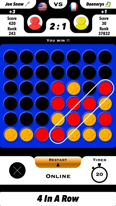 4 In A Row Board Game Connect screenshot 1