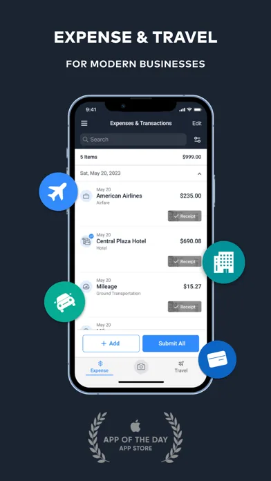 TravelBank Expenses and Travel screenshot 1