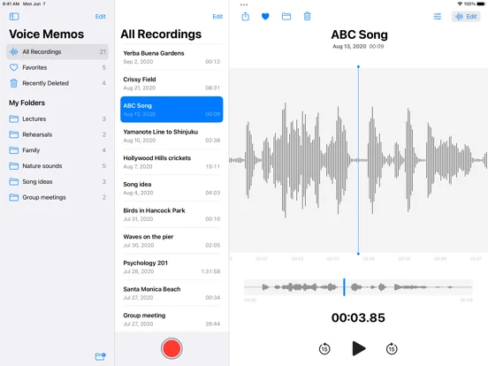 Voice Memos screenshot 5