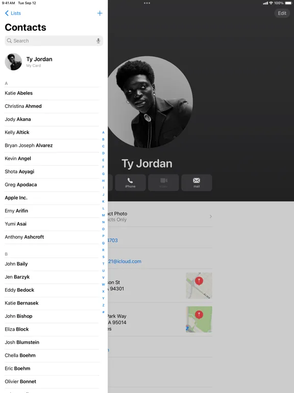 Contacts screenshot 3