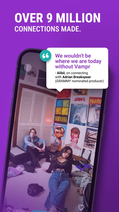 Vampr: #1 Musician Network. screenshot 2