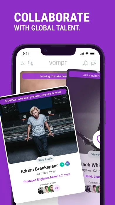 Vampr: #1 Musician Network. screenshot 3