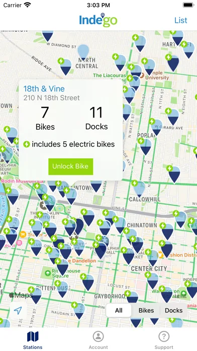 Indego Bike Share screenshot 1