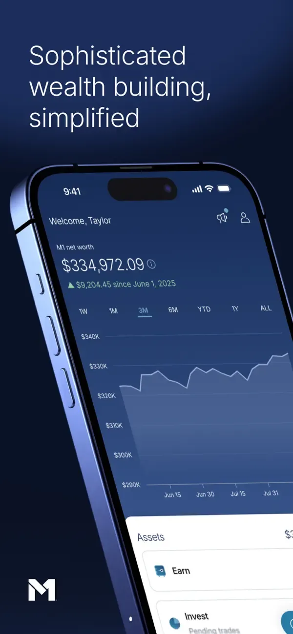 M1: Invest & Bank Smarter screenshot 1