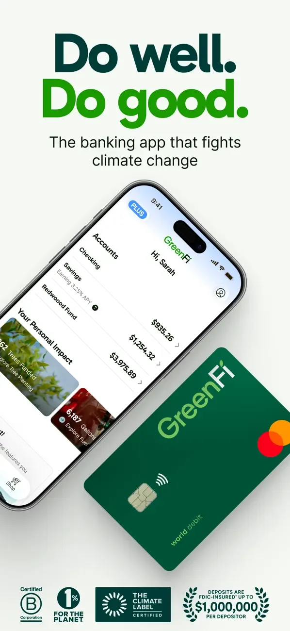GreenFi - Mobile Banking screenshot 1