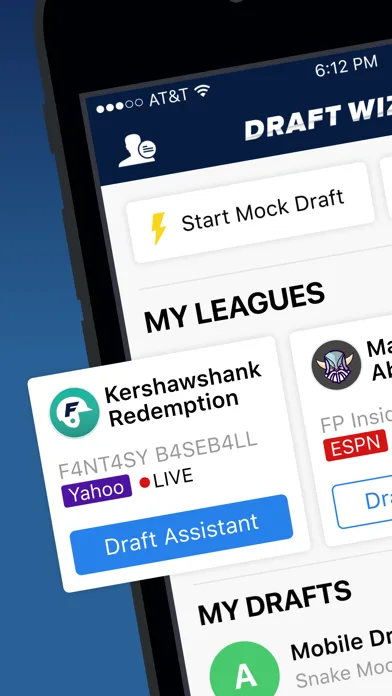 Fantasy Baseball Draft Wizard screenshot 1