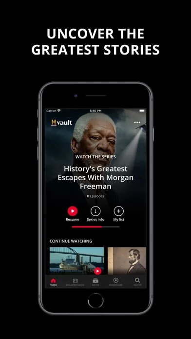 HISTORY Vault screenshot 1