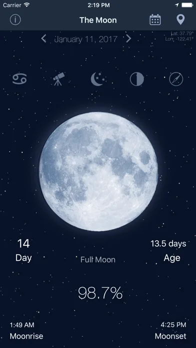 The Moon: Calendar Moon Phases screenshot 1