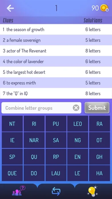 Mystic Words – Figure out 7 words with clues! screenshot 1