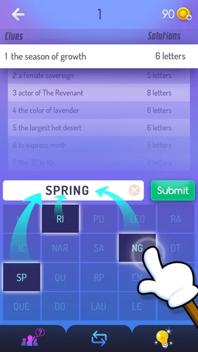 Mystic Words – Figure out 7 words with clues! screenshot 2