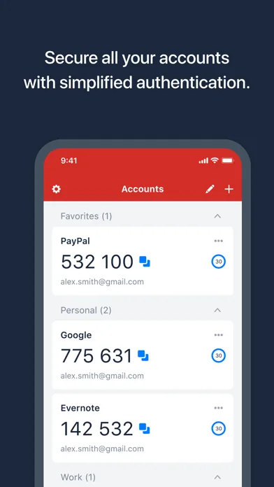 LastPass Authenticator screenshot 1
