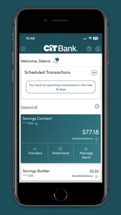 CIT Bank screenshot 2