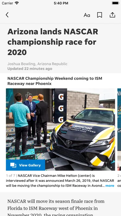 azcentral sports screenshot 2