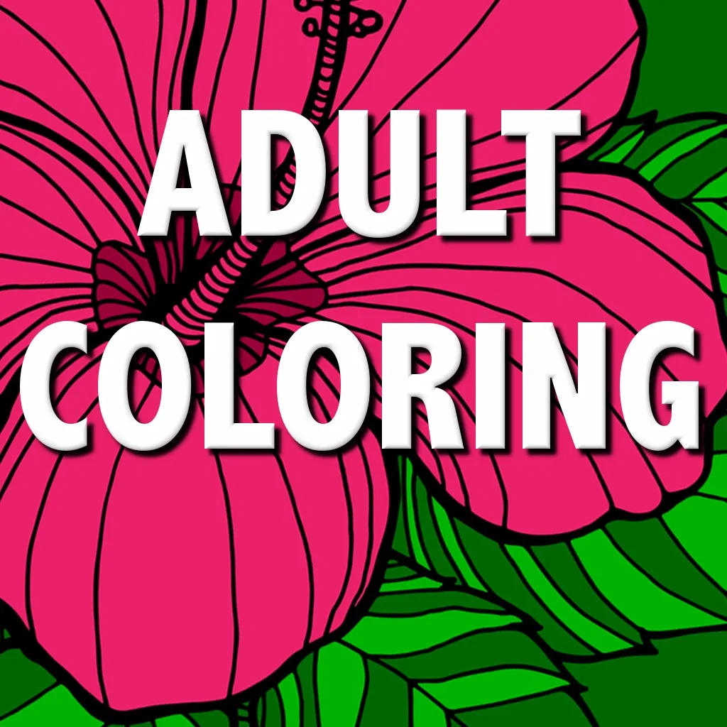 Flowers - Adult Coloring Book