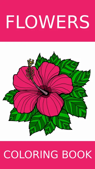 Flowers - Adult Coloring Book screenshot 1