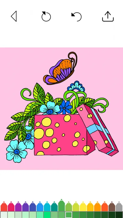 Flowers - Adult Coloring Book screenshot 3