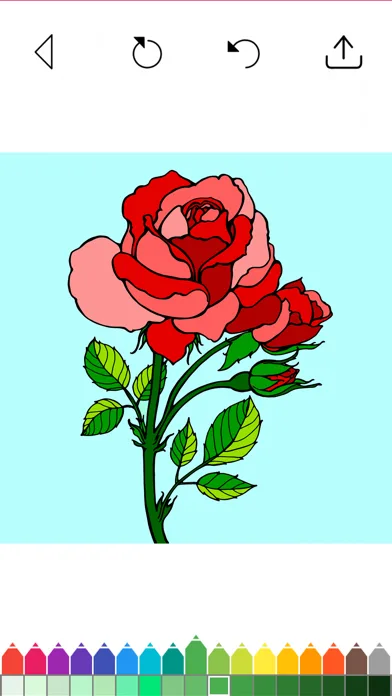 Flowers - Adult Coloring Book screenshot 4