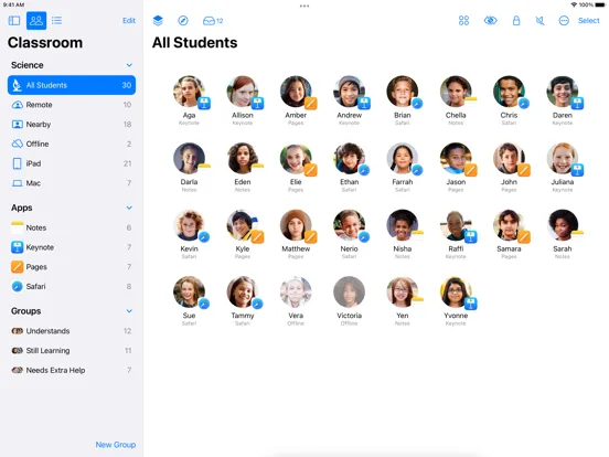 Classroom screenshot 1