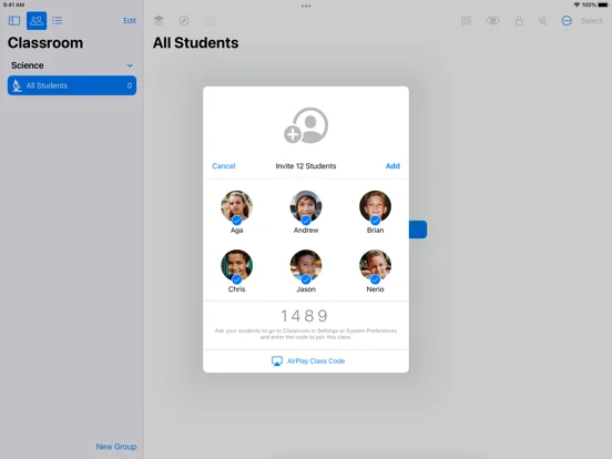 Classroom screenshot 3