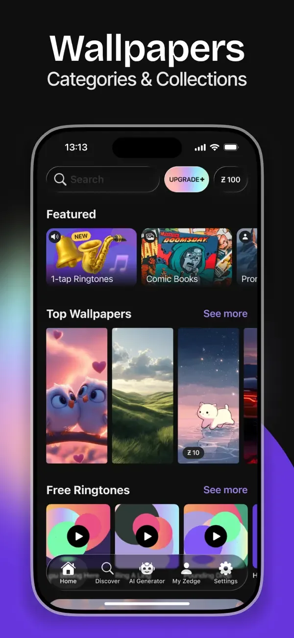 ZEDGE™ Ringtones & Wallpapers screenshot 1