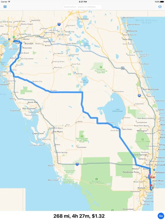 Toll Calculator GPS Navigation screenshot 1