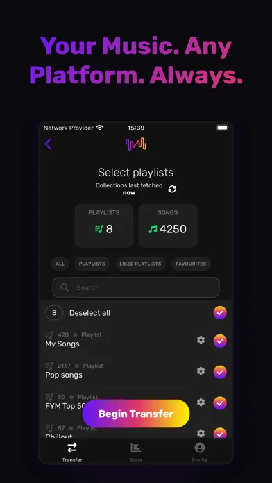 FreeYourMusic: Move Playlists screenshot 1