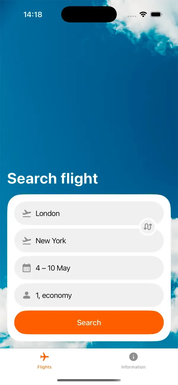 Cheap Airline Tickets Finder screenshot 1