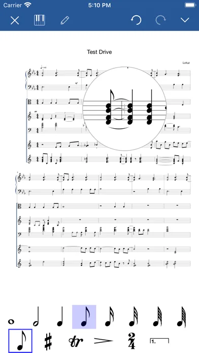 Notation Pad-Sheet Music Score screenshot 2