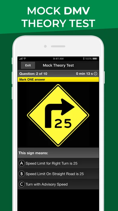 DMV Motorcycle Permit Test screenshot 2