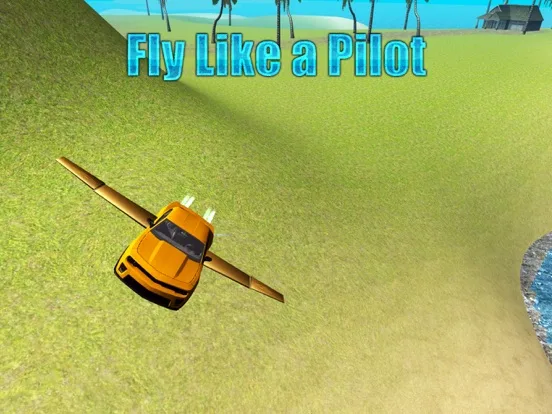 Flying Car Driving Simulator Free: Extreme Muscle Car - Airplane Flight Pilot screenshot 5