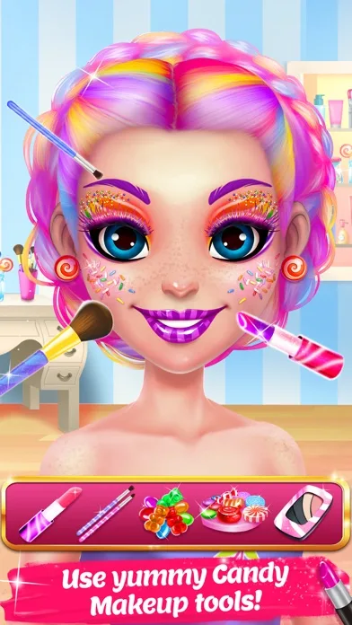 Candy Makeup Beauty Game screenshot 2