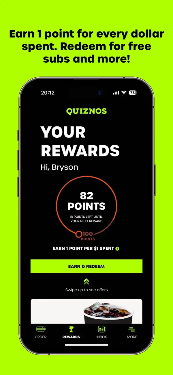 Quiznos screenshot 2