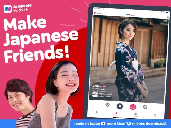 Langmate: Japan Friends & Chat screenshot 1