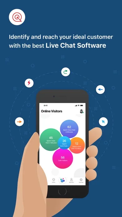Zoho SalesIQ - Live Chat App screenshot 1