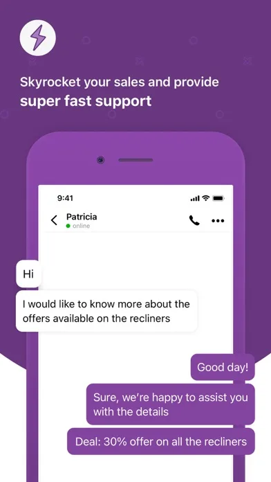 Zoho SalesIQ - Live Chat App screenshot 4