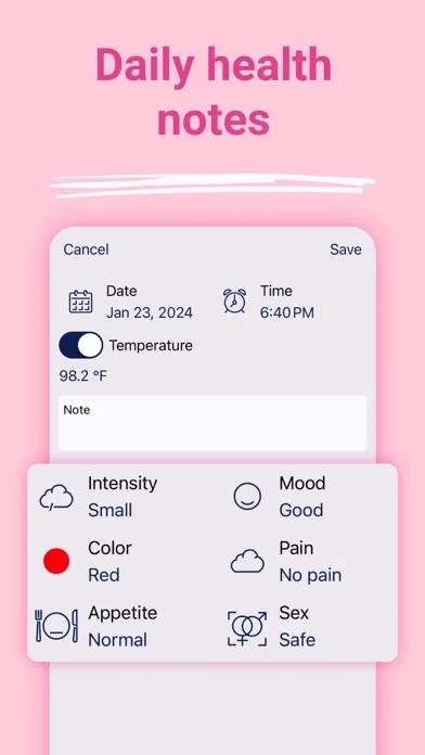 Period Tracker. Cycle Calendar screenshot 4