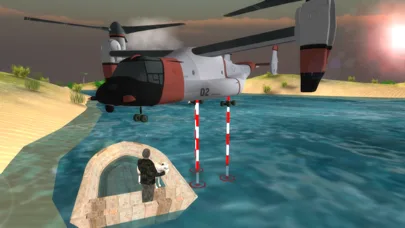 Airplane Helicopter Osprey Rescue screenshot 2