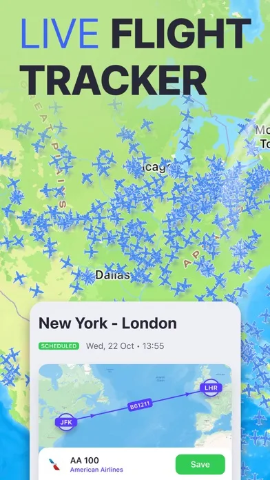 Planes Live - Flight Tracker screenshot 1