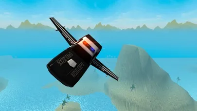Flying Police Car Driving Sim screenshot 4