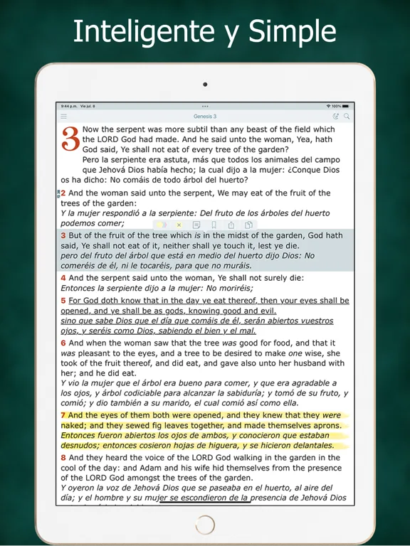 Spanish English Bible - Biblia screenshot 5
