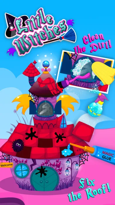 Little Witches Magic Makeover - Spa Charms, House Cleanup & Pet Salon screenshot 5