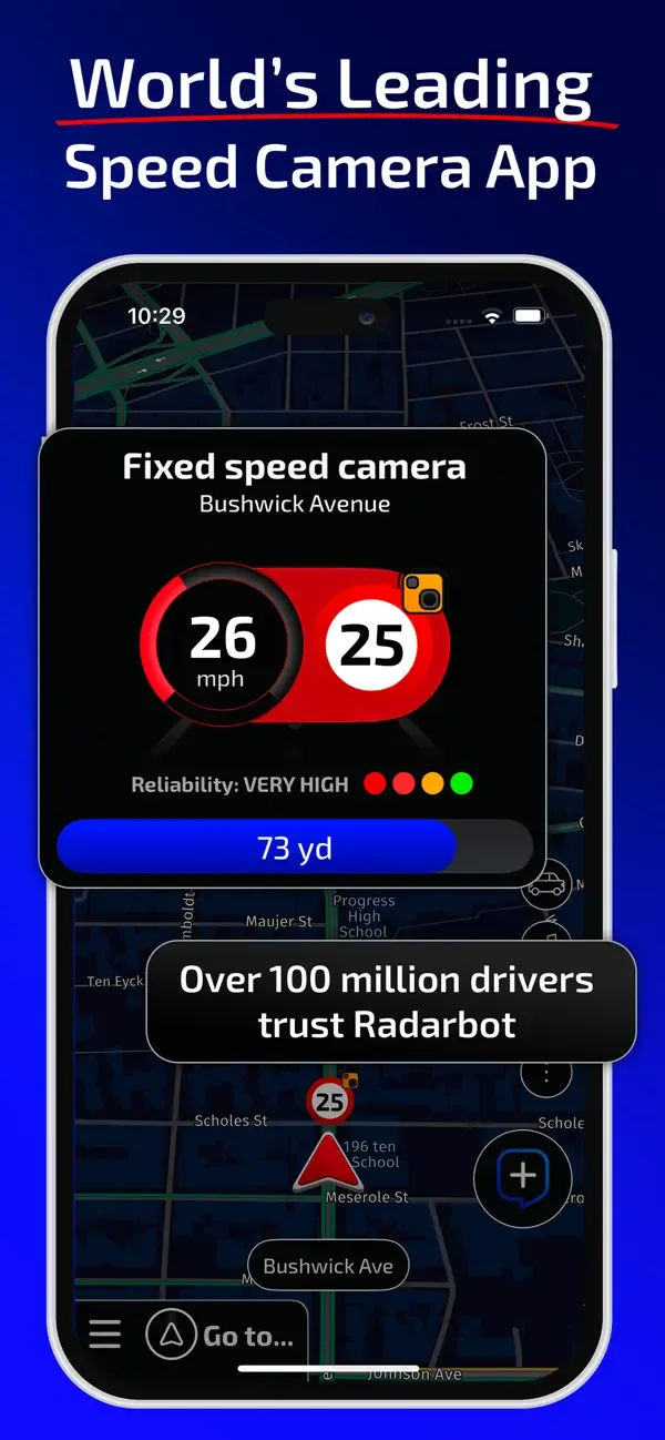 Radarbot: Speed Cameras | GPS screenshot 1