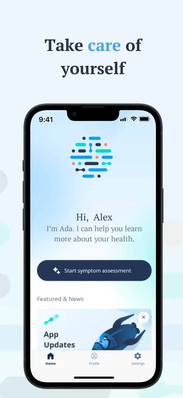Ada - your health portal screenshot 1
