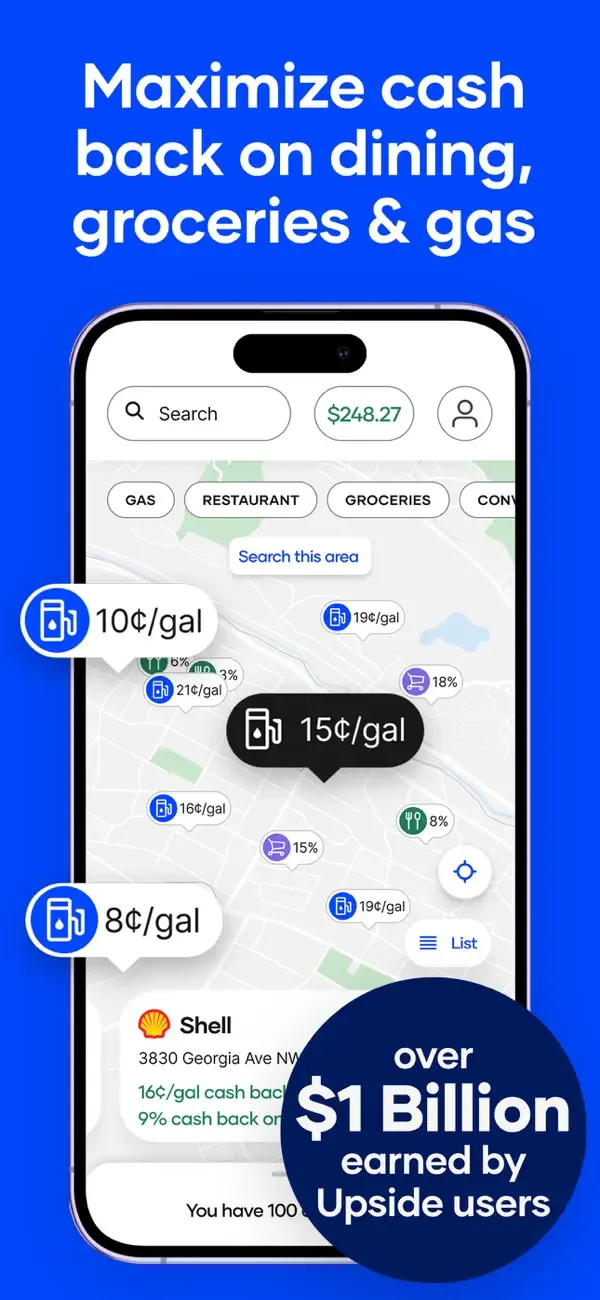 Upside: Gas & Food Cash Back screenshot 4